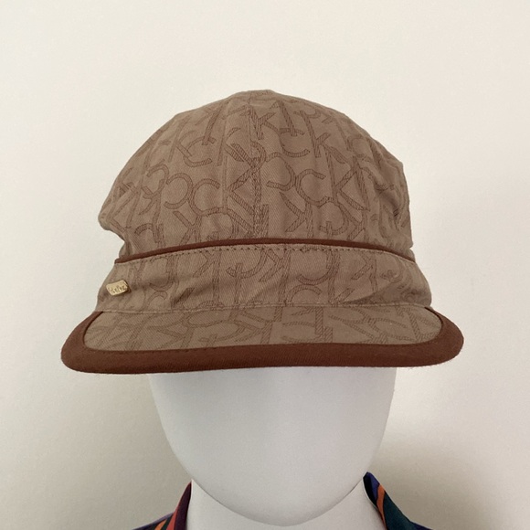 Calvin Klein Hat Cap Women’s Set of 2 Gray and Brown - Picture 8 of 11